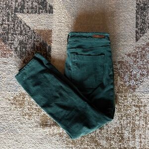 Pilcro and the Letterpress Green Skinny Pants